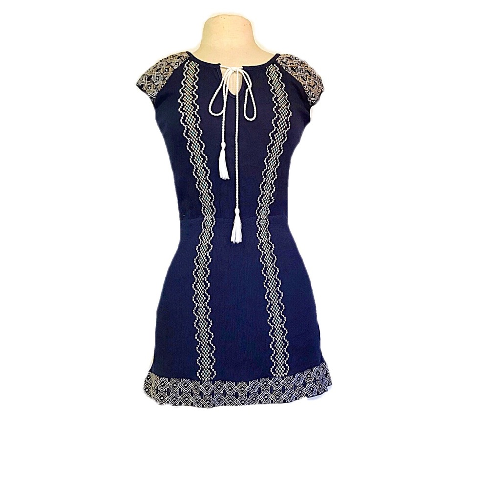 Navy beach dress/coverup